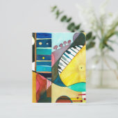 Carte Postale Série musicale - voies de guitare (Debout devant)