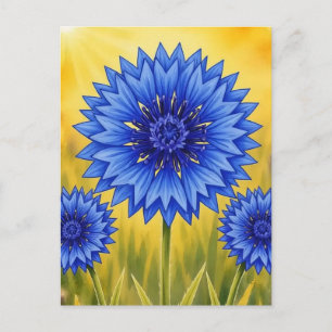 Carte Postale Série Radiant Petal – Bleuet