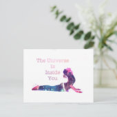 Carte Postale Série Universe Yoga Pose (Debout devant)