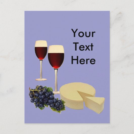 Carte Postale Série Vins et Fromages (Devant)