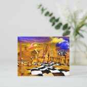 Carte Postale Séries d'échecs, tableaux d'échecs, art d'échecs (Debout devant)