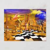 Carte Postale Séries d'échecs, tableaux d'échecs, art d'échecs (Devant)