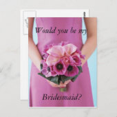 Carte Postale Seriez-vous ma demoiselle d'honneur ? (Devant / Derrière)