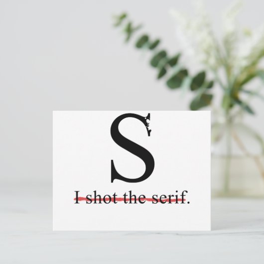 Carte Postale Serif (Debout devant)