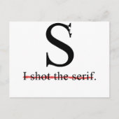 Carte Postale Serif (Devant)