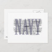 Carte Postale serment de marine (Devant / Derrière)