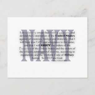 Carte Postale serment de marine