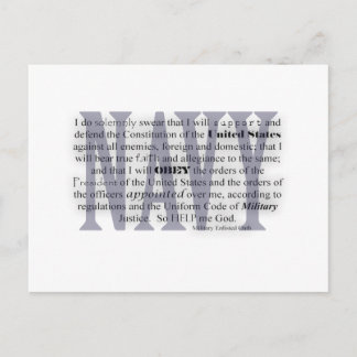 Carte Postale serment de marine