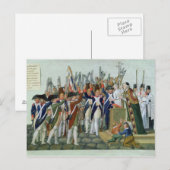 Carte Postale Serment des districts, février 1790 (Devant / Derrière)