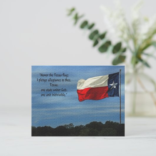 Carte Postale Serment du Texas (Debout devant)