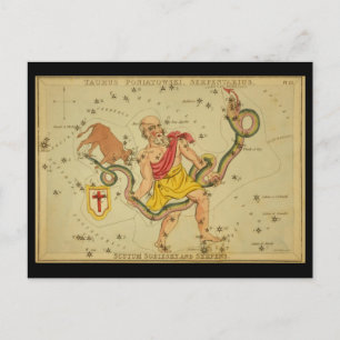 Carte Postale Serpens, Taurus Poniatowski, Serpentarius, etc.