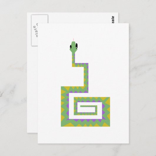 Carte Postale Serpent (Devant / Derrière)