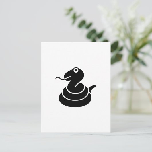 Carte Postale serpent (Debout devant)