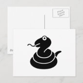 Carte Postale Serpent (Devant / Derrière)