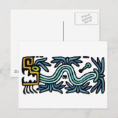 Carte Postale Serpent à plumes (Devant / Derrière)