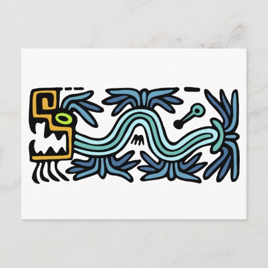 Carte Postale Serpent à plumes (Devant)