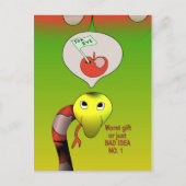 Carte Postale Serpent a une mauvaise idée (Devant)