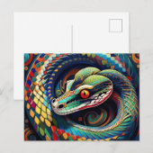 Carte Postale Serpent AI (Devant / Derrière)