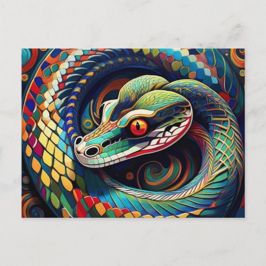 Carte Postale Serpent AI (Devant)