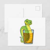 Carte Postale Serpent au Jus (Devant / Derrière)