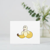 Carte Postale Serpent avec Banane (Debout devant)