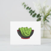 Carte Postale Serpent avec bol de Ramen (Debout devant)