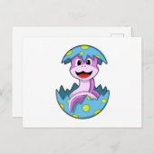 Carte Postale Serpent avec coquille d'œuf (Devant / Derrière)