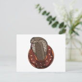 Carte Postale Serpent avec Donut (Debout devant)