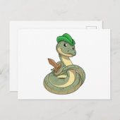 Carte Postale Serpent avec Épée (Devant / Derrière)