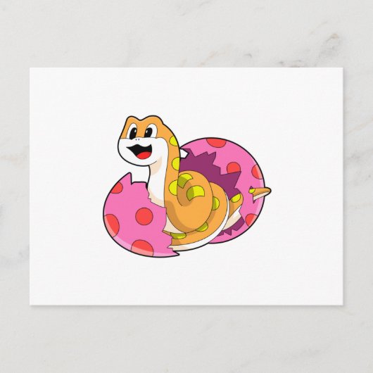 Carte Postale Serpent avec oeuf (Devant)