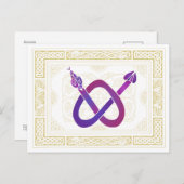 Carte Postale Serpent celtique (Devant / Derrière)
