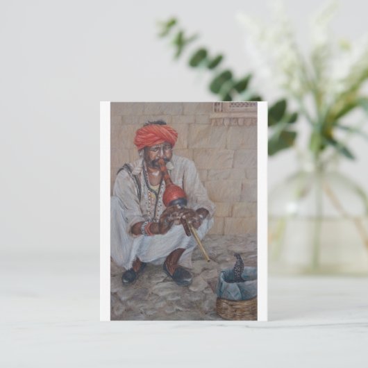 Carte Postale Serpent Charmer, Jaipuir (Debout devant)