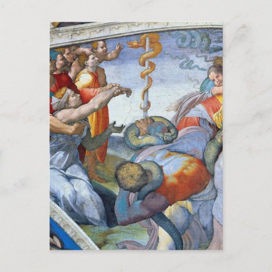 Carte Postale Serpent de bronze par Michelangelo Unterberger (Devant)