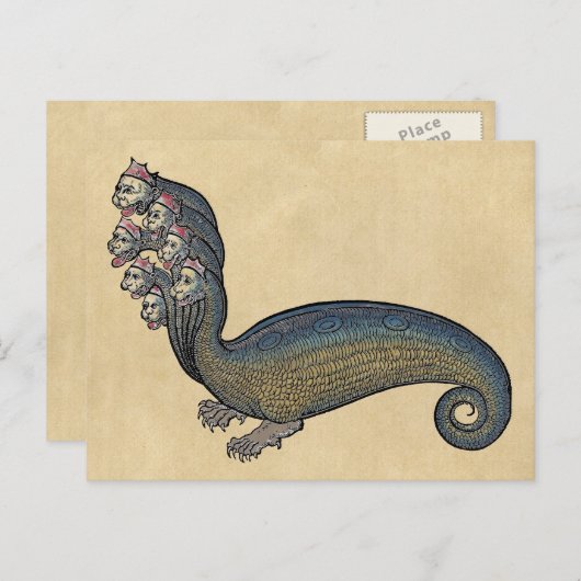 Carte Postale Serpent de mer d'Hydra (Devant / Derrière)
