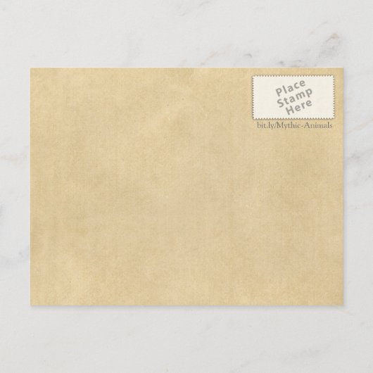 Carte Postale Serpent de mer d'Hydra (Dos)