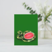 Carte Postale Serpent de pastèque vert (Debout devant)