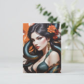 Carte Postale Serpent femme art (Debout devant)