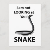Carte Postale Serpent Je Ne Vous Regarde Pas Serpent Drôle (Devant)