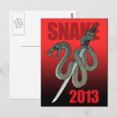 Carte Postale Serpent Katana 2013 A (Devant / Derrière)