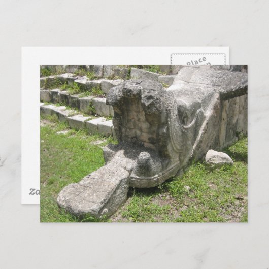 Carte Postale Serpent maya (Devant / Derrière)