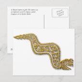 Carte Postale Serpent-or maya (Devant / Derrière)