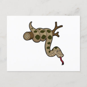 Carte Postale Serpent sur une branche