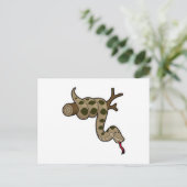 Carte Postale Serpent sur une branche (Debout devant)