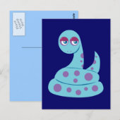 Carte Postale Serpent tacheté (Devant / Derrière)