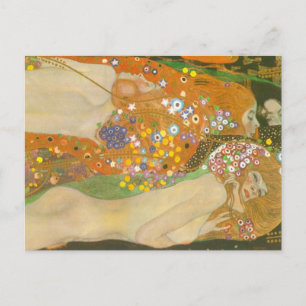 Carte Postale Serpents d'eau II par Gustav Klimt, Art Nouveau
