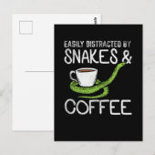 Carte Postale Serpents et café (Devant / Derrière)