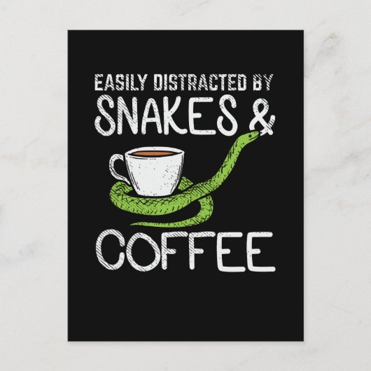 Carte Postale Serpents et café (Devant)