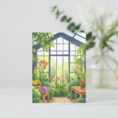 Carte Postale Serre | Jardin botanique floral (Debout devant)