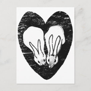 Carte Postale Serrer les lapins