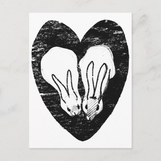 Carte Postale Serrer les lapins (Devant)